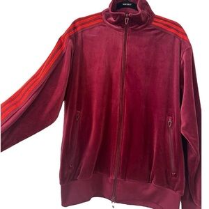 adidas x IVY PARK Maroon Velour Track Jacket